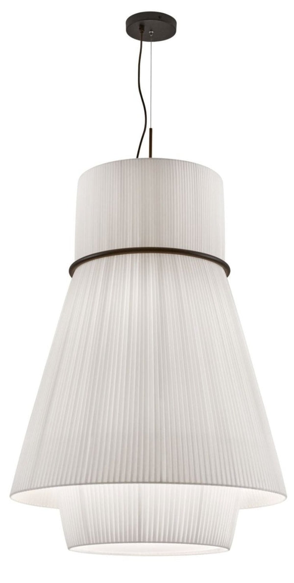 Folie S/70.2 Pendant Light - Bover - Pendants - Black Frame/ White Shade - HORNE