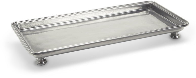 Footed Rectangular Vanity Tray