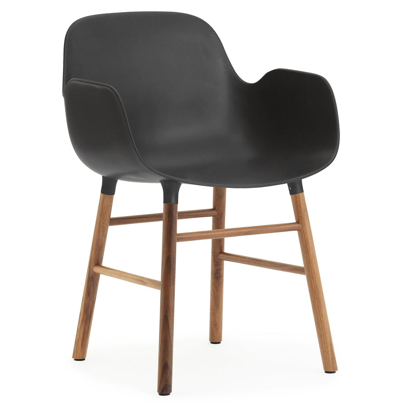 Form Armchair - Normann Copenhagen - Chairs - Black - Lacquered Steel - HORNE