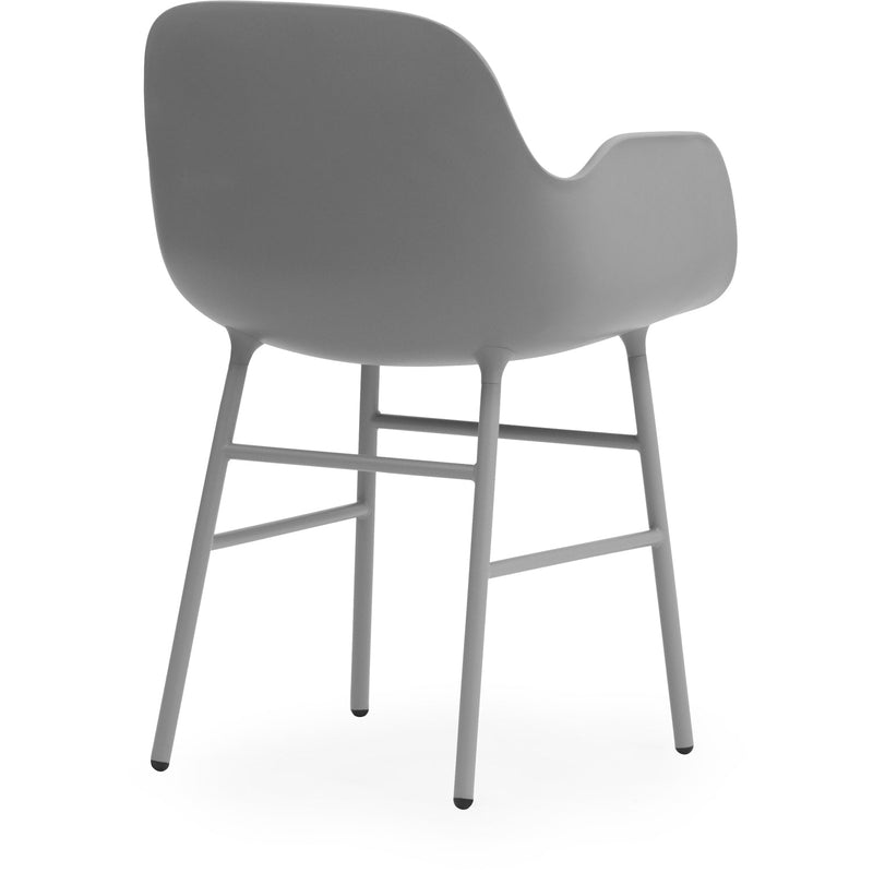 Form Armchair - Normann Copenhagen - Chairs - Black - Lacquered Steel - HORNE