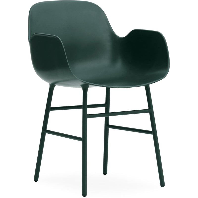 Form Armchair - Normann Copenhagen - Chairs - Black - Lacquered Steel - HORNE