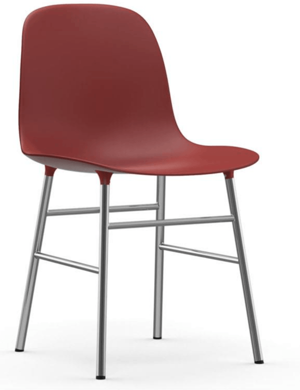 Form Chair - Chrome - Normann Copenhagen - Chairs - Red - HORNE