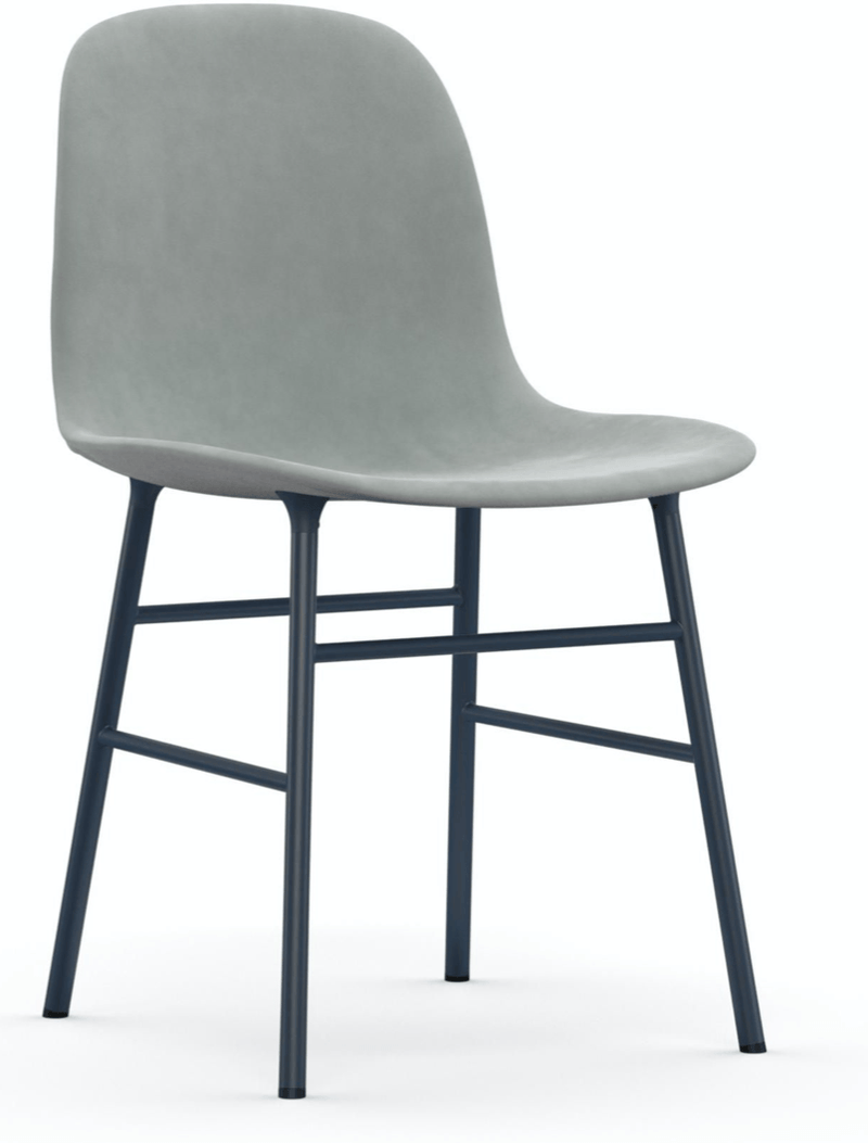 Form Chair Fully Upholstered - Lacquered Steel - Normann Copenhagen - Chairs - Black Steel - Sorensen Leather Ultra - Black - HORNE