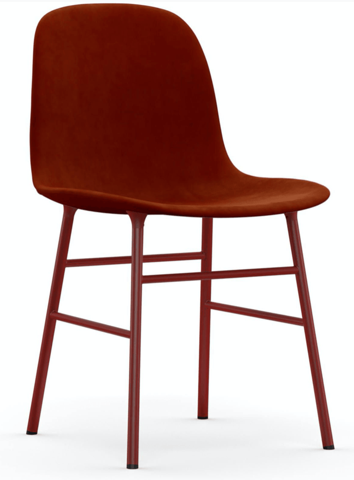 Form Chair Fully Upholstered - Lacquered Steel - Normann Copenhagen - Chairs - Black Steel - Sorensen Leather Ultra - Black - HORNE