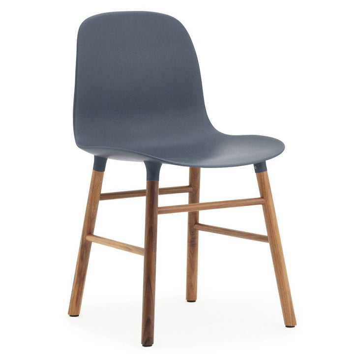 Form Chair - Wood - Normann Copenhagen - Chairs - Blue - Walnut - HORNE