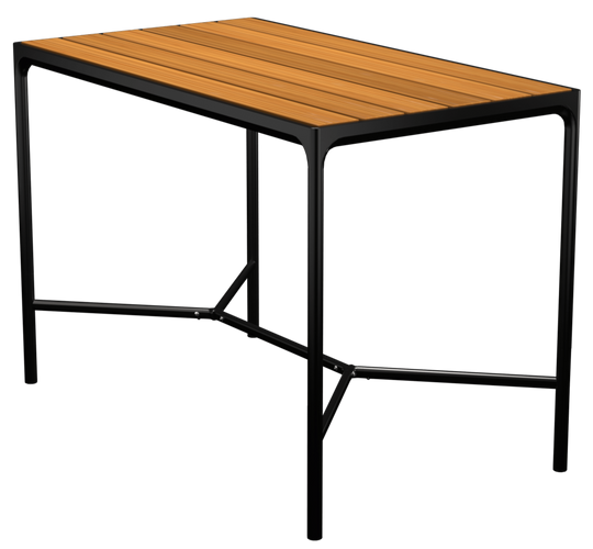 FOUR Bar Table - HOUE - Outdoor Furniture - 35.4" x 63" - Bamboo - HORNE
