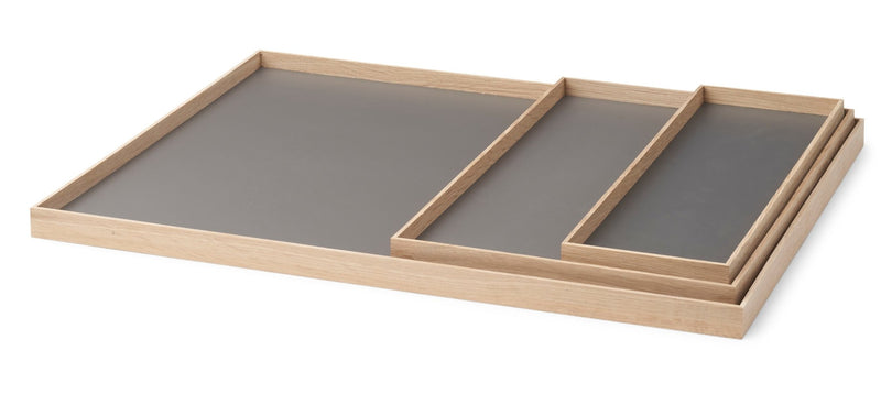 Frame Oak Tray - Gejst - Storage + Organization - Grey - Small - HORNE