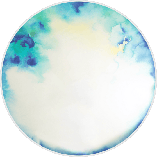 Francis Wall Mirror - Extra Large - Petite Friture - Mirrors - Blue - Yellow Watercolor - HORNE