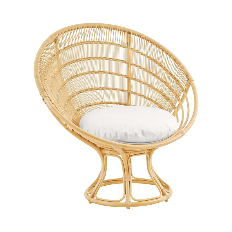 Franco Albini Luna Sun Chair - Exterior - Sika Design - Outdoor Furniture - Dove White - Tempotest White Canvas - HORNE