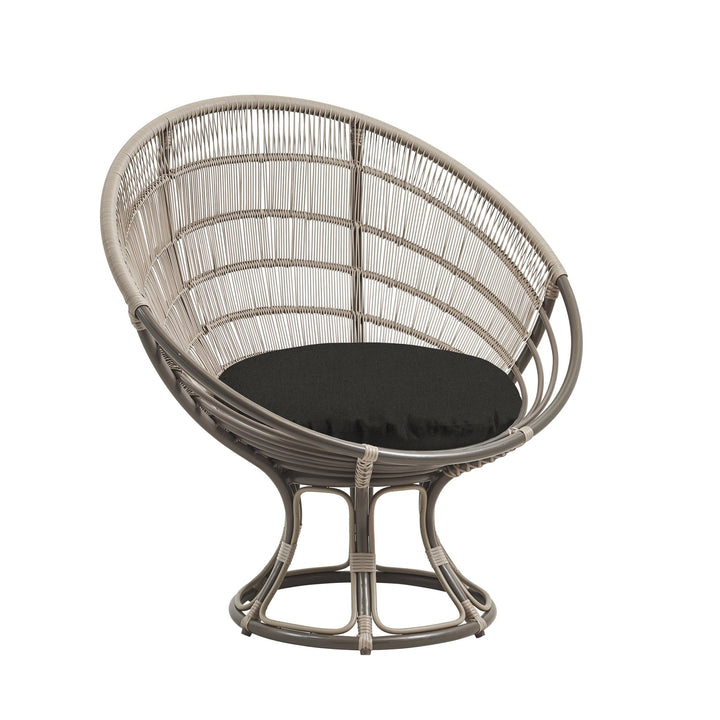 Franco Albini Luna Sun Chair - Exterior - Sika Design - Outdoor Furniture - Moccachino - Tempotest White Canvas - HORNE