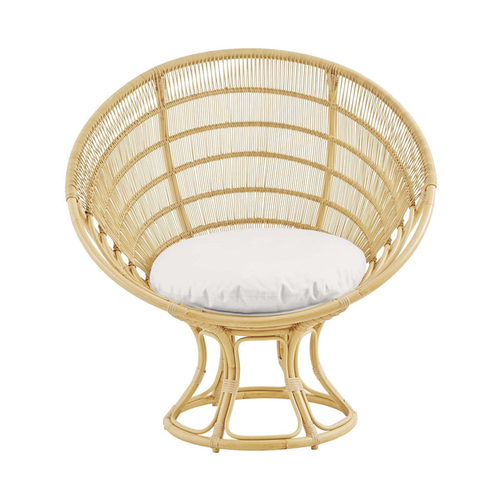 Franco Albini Luna Sun Chair - Exterior - Sika Design - Outdoor Furniture - Natural - Sunbrella Sailcloth Seagull - HORNE