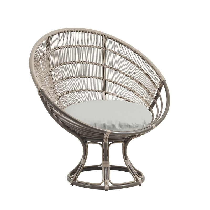 Franco Albini Luna Sun Chair - Exterior - Sika Design - Outdoor Furniture - Dove White - Tempotest White Canvas - HORNE