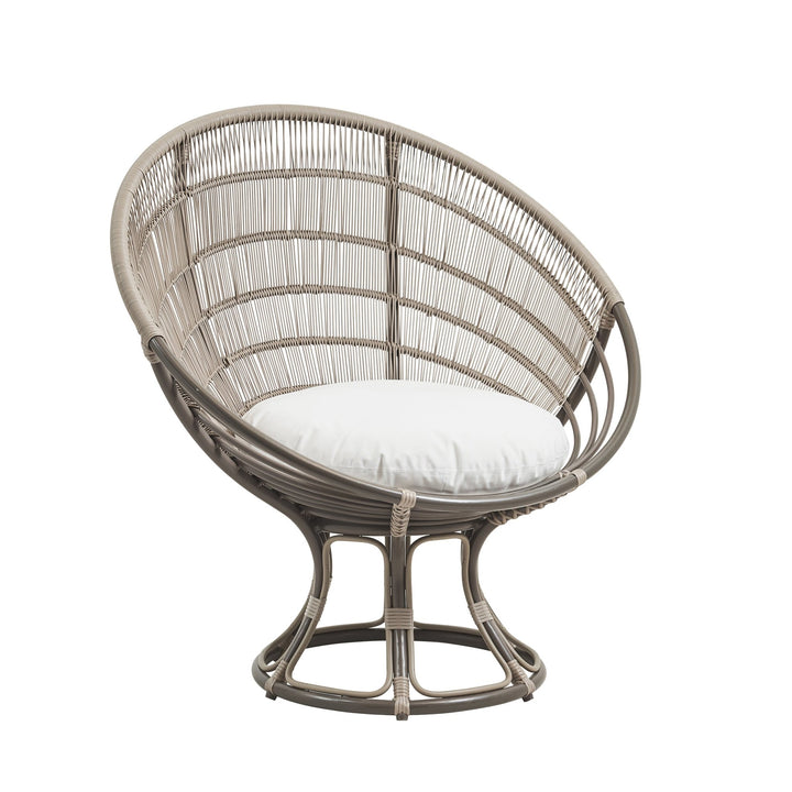 Franco Albini Luna Sun Chair - Exterior - Sika Design - Outdoor Furniture - Moccachino - Tempotest White Canvas - HORNE