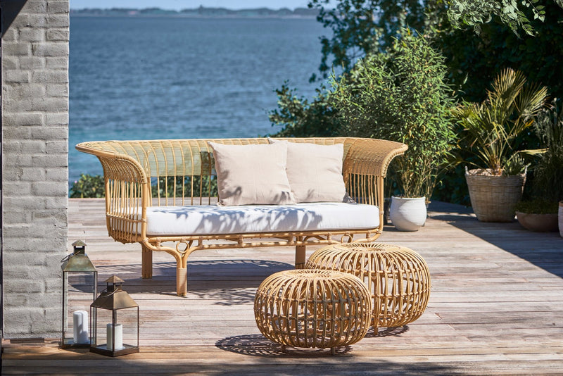 Franco Albini Ottoman - Exterior - Sika Design - Outdoor Furniture - Small - Dove White - HORNE