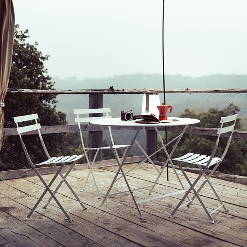 French Bistro Folding Chair - Set of 2 - Fermob - Outdoor Furniture - Acapulco Blue - HORNE