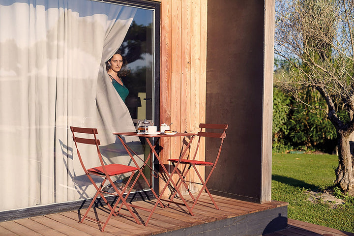 French Bistro Folding Chair - Set of 2 - Fermob - Outdoor Furniture - Willow Green - HORNE