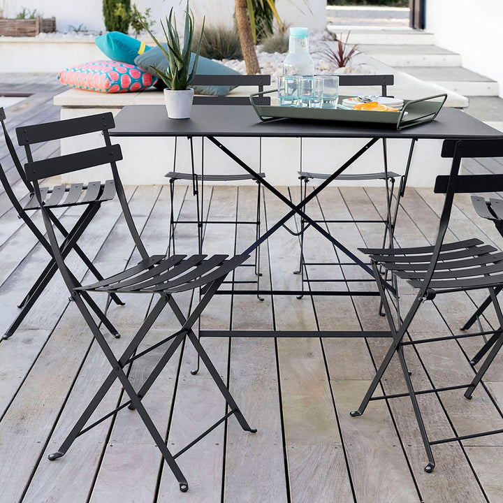 French Bistro Folding Chair - Set of 2 - Fermob - Outdoor Furniture - Willow Green - HORNE