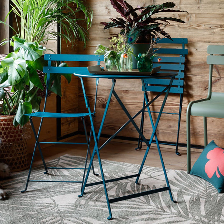 French Bistro Folding Chair - Set of 2 - Fermob - Outdoor Furniture - Willow Green - HORNE