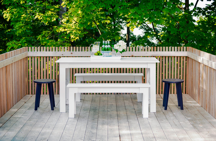Fresh Air Table - 62" - Loll Designs - Outdoor Furniture - Cloud White - HORNE