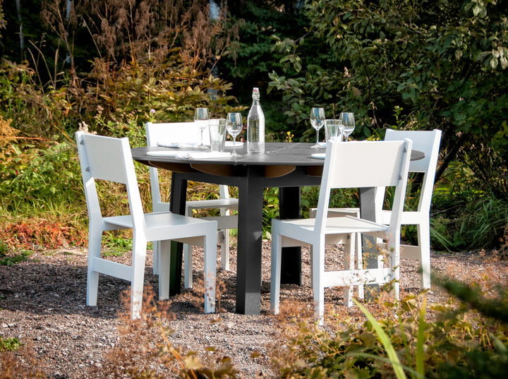 Fresh Air Round Table - 38" - Loll Designs - Outdoor Furniture - Cloud White - HORNE