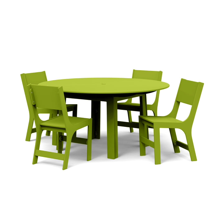 Fresh Air Round Table - 60" - Loll Designs - Outdoor Furniture - Cloud White - HORNE