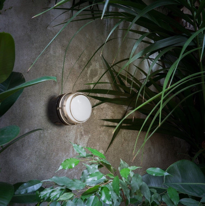 Fresnel Outdoor Wall Lamp - Oluce - Outdoor Lights - Black - Incandescent - HORNE