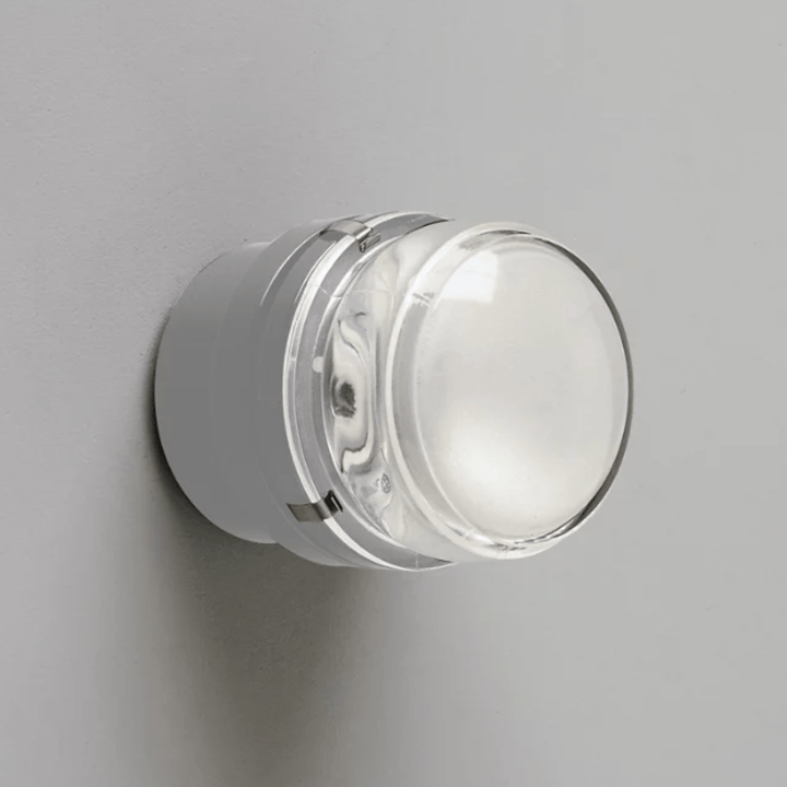 Fresnel Outdoor Wall Lamp - Oluce - Outdoor Lights - Grey - Incandescent - HORNE