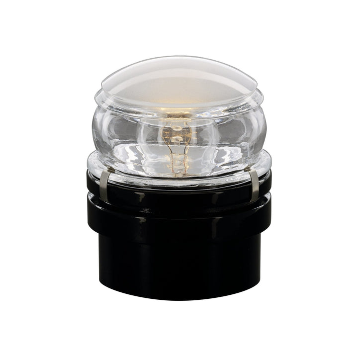 Fresnel Outdoor Wall Lamp - Oluce - Outdoor Lights - Black - Incandescent - HORNE