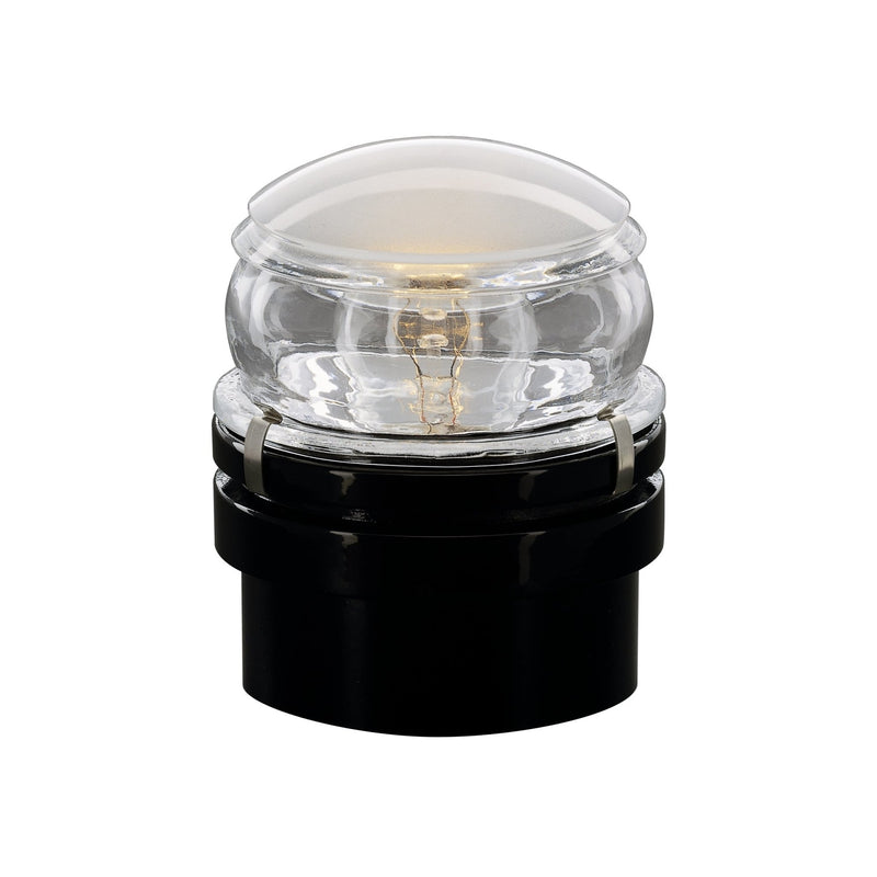 Fresnel Outdoor Wall Lamp - Oluce - Outdoor Lights - Black - Incandescent - HORNE