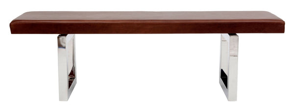 GAX 16 Leather Bench - Stainless Steel