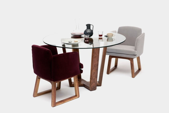 GAX XW Table - Artless - Tables + Desks - Walnut - 36"Dia. - HORNE
