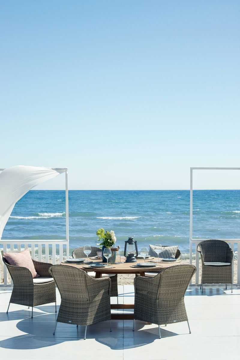 George Teak Round Table - Sika Design - Outdoor Furniture - Medium - 47