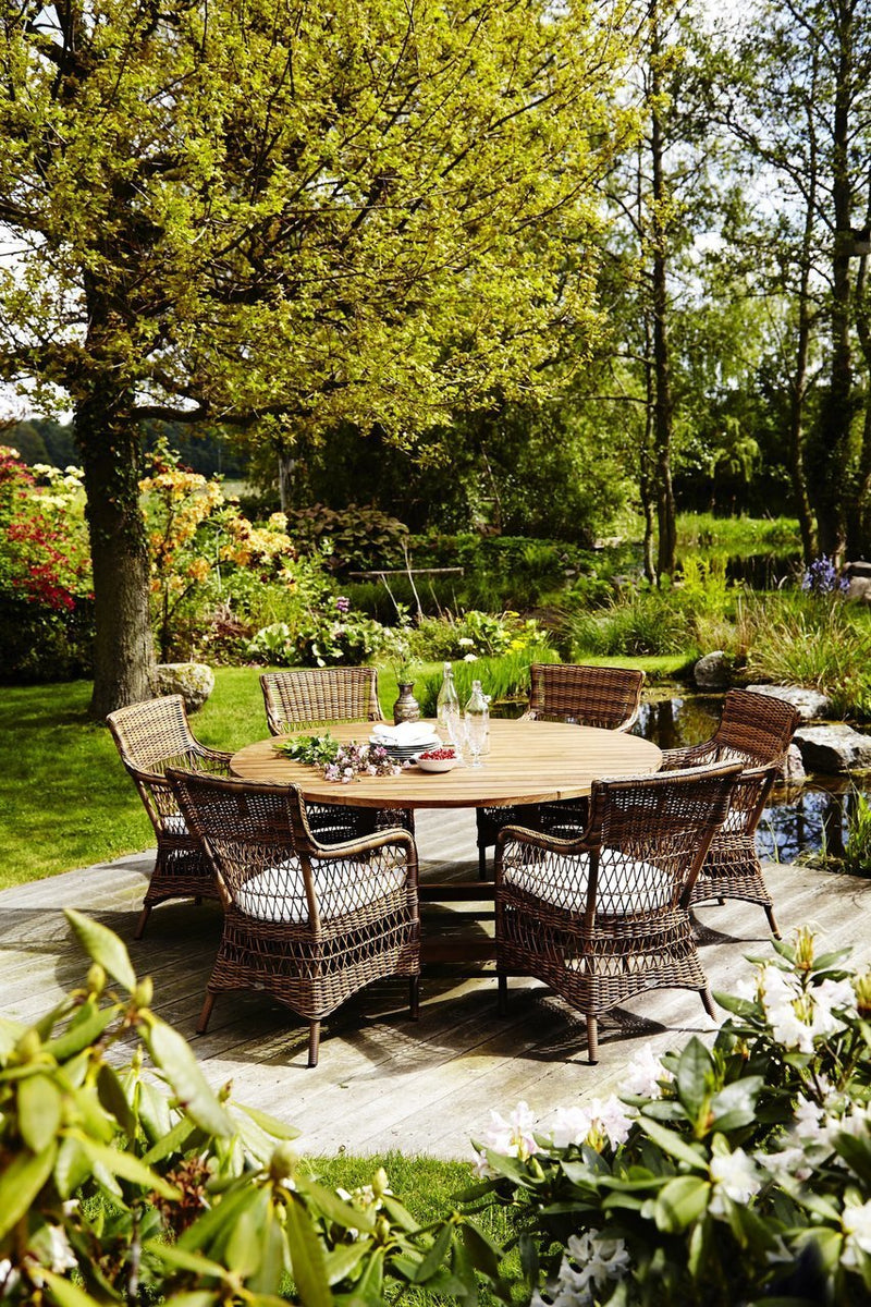 George Teak Round Table - Sika Design - Outdoor Furniture - Medium - 47