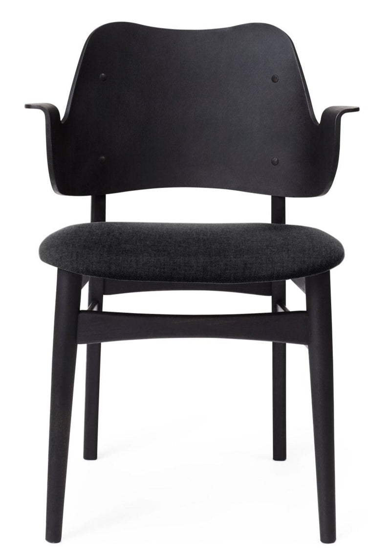 Gesture Dining Chair - Upholstered Seat - Warm Nordic - Chairs - Canvas 134/ Black Oak - HORNE