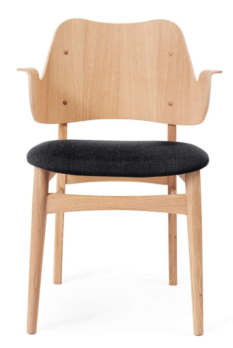 Gesture Dining Chair - Upholstered Seat - Warm Nordic - Chairs - Canvas 134/ Black Oak - HORNE