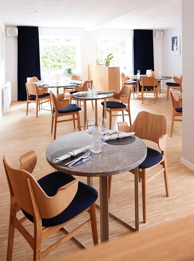 Gesture Dining Chair - Upholstered Seat - Warm Nordic - Chairs - Canvas 134/ Black Oak - HORNE