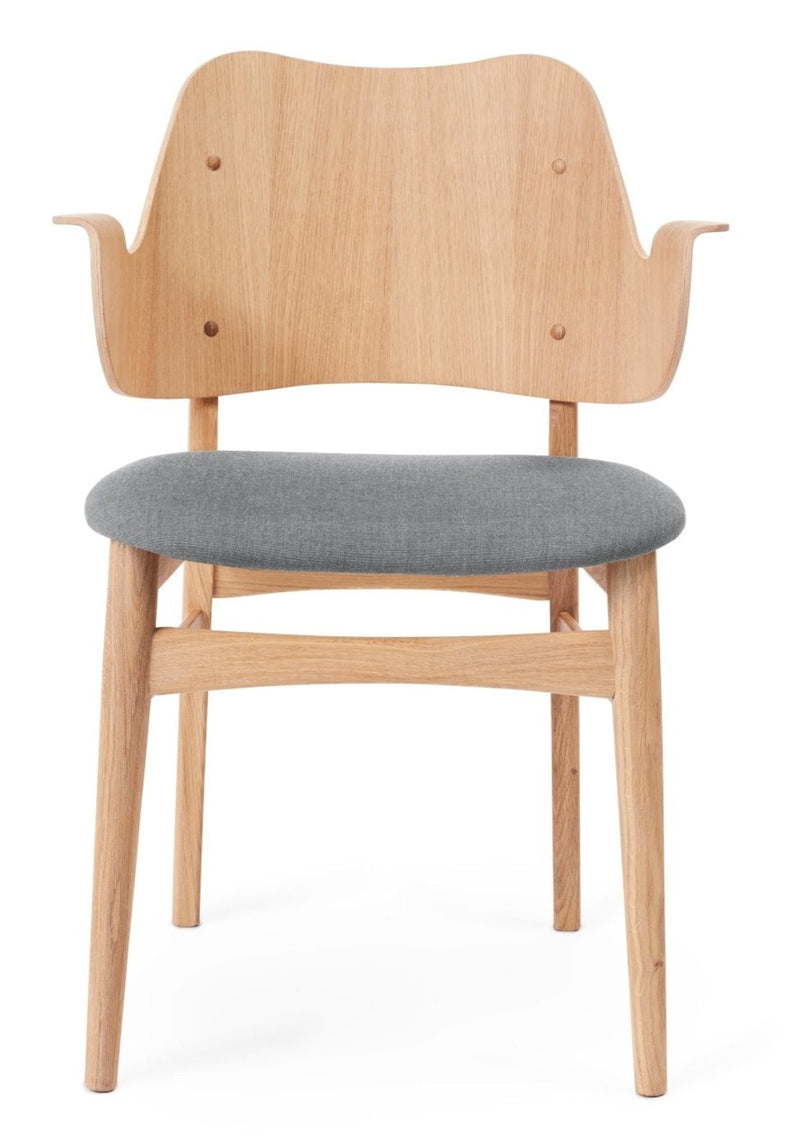 Gesture Dining Chair - Upholstered Seat - Warm Nordic - Chairs - Canvas 134/ Black Oak - HORNE