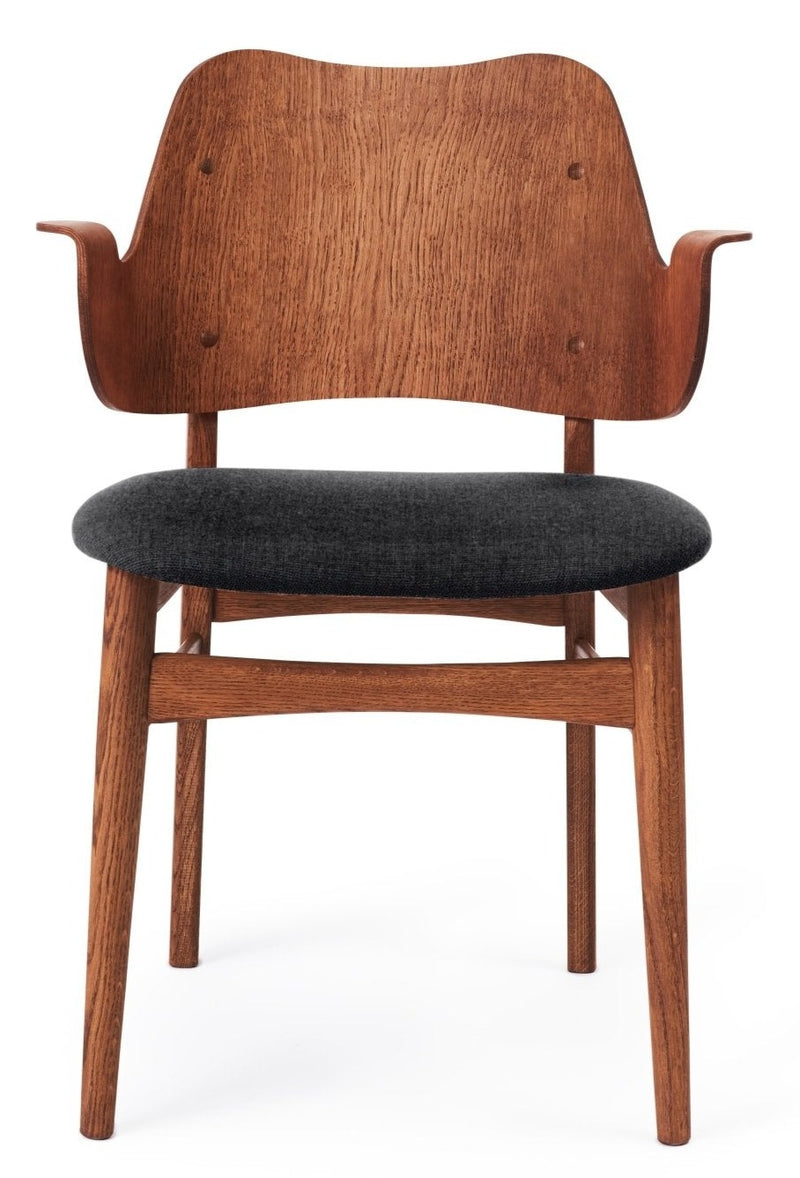 Gesture Dining Chair - Upholstered Seat - Warm Nordic - Chairs - Canvas 134/ Black Oak - HORNE