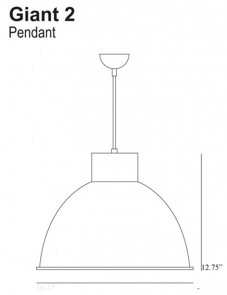Giant 2 Pendant & Diffuser - Original BTC - Pendants - HORNE