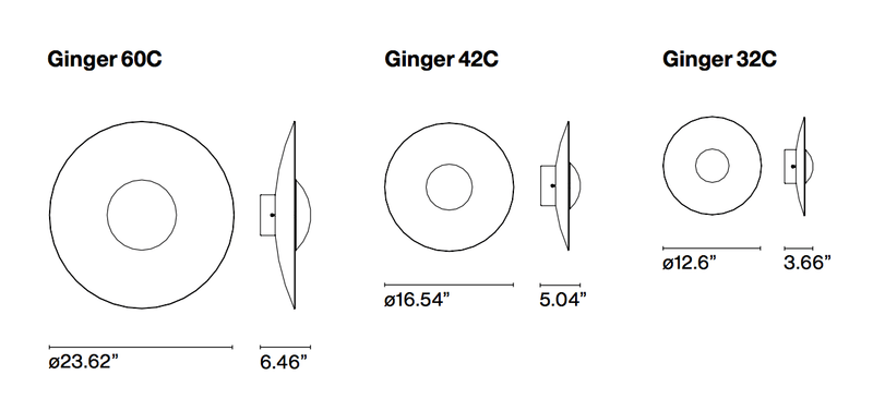 Ginger C Wall Light - Marset - Wall Sconces - Ginger 32C - Small - Oak - HORNE