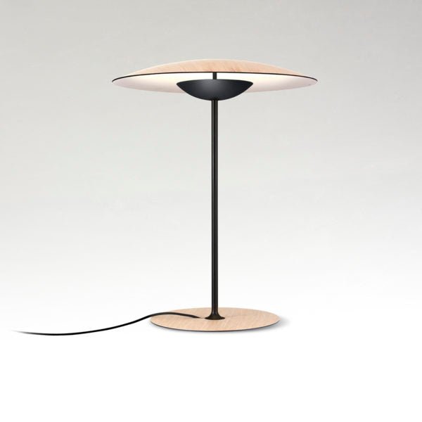 Ginger Table Lamp - Plug And Cord - Marset - Table + Task - Ginger S - Small - Oak - HORNE