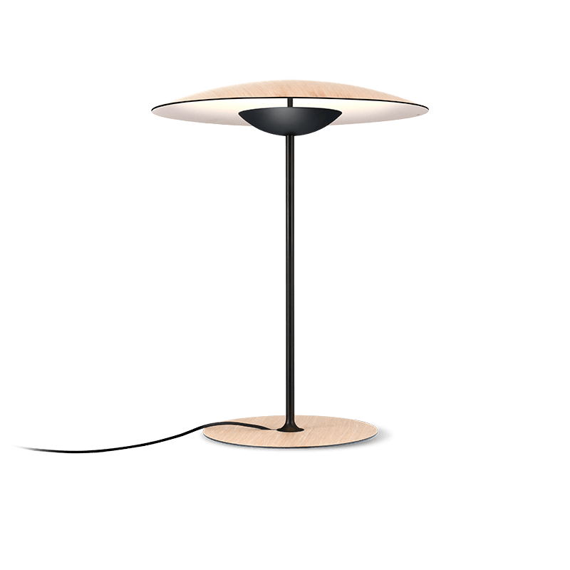 Ginger Table Lamp - Plug And Cord - Marset - Table + Task - Ginger S - Small - Oak - HORNE