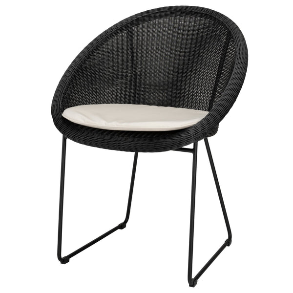 Gipsy Dining Chair - Black Steel Base