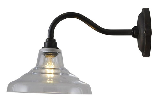 Glass School Wall Light Size 1 - Original BTC - Wall Sconces - Clear Glass - HORNE