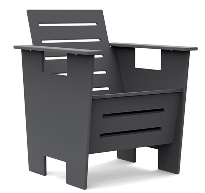 Go Club Chair - Loll Designs - Outdoor Furniture - Charcoal Grey - HORNE