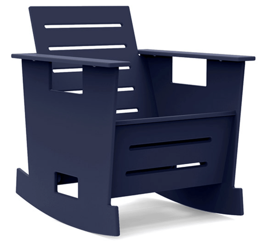 Go Club Rocking Chair - Loll Designs - Outdoor Furniture - Navy Blue - HORNE