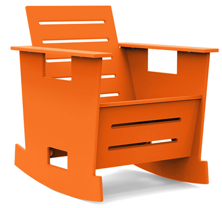 Go Club Rocking Chair - Loll Designs - Outdoor Furniture - Sunset Orange - HORNE