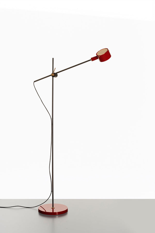 G.O. Floor Lamp - Oluce - Floor Lamps - Scarlet Red - HORNE