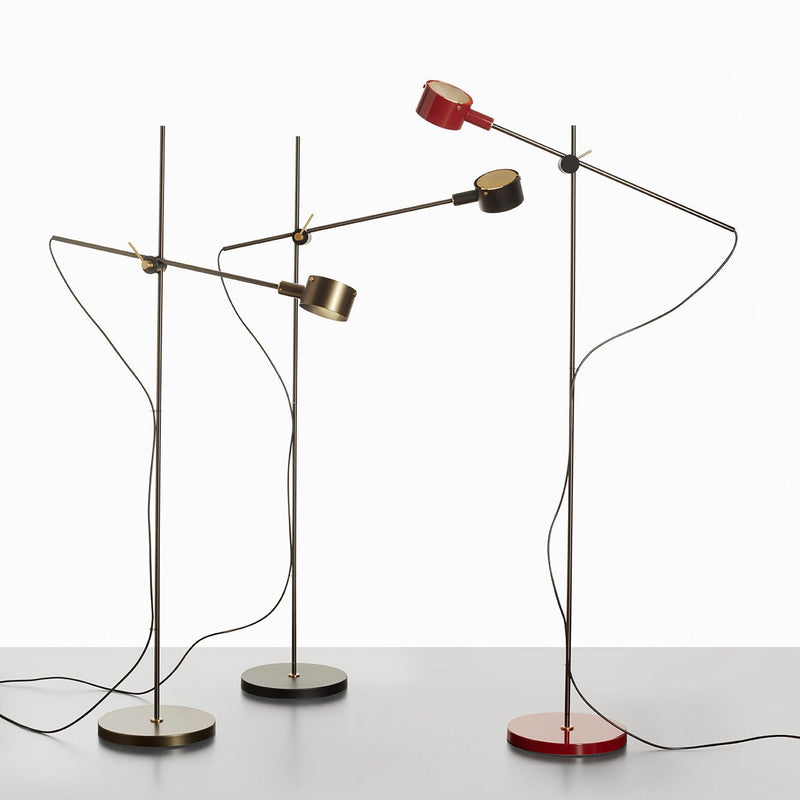 G.O. Floor Lamp - Oluce - Floor Lamps - Scarlet Red - HORNE