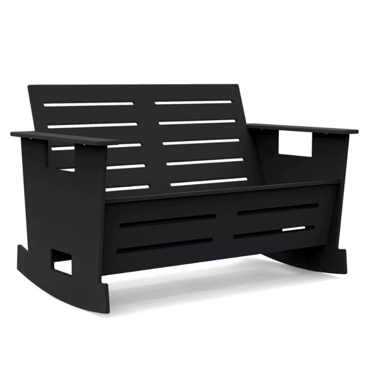 Go Loveseat Rocker - Loll Designs - Outdoor Furniture - Black - HORNE